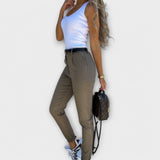 Melânia elastic trousers