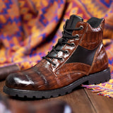 Afonso - Crocodile-Skin Boots