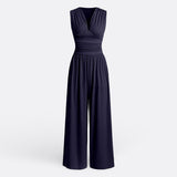 Leonor - Elegant sleeveless, wide-leg jumpsuit