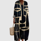 Luana - Dress with Prismatic Pattern