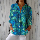 Leila - Feather Pattern Blouse