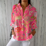 Joana - Tropical floral print blouse