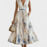 Floral ceremony dress