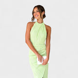 Long dress with gathered details Camila