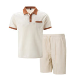 Polo set od vafle tkanine