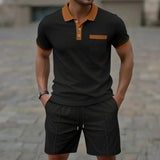 Polo set od vafle tkanine