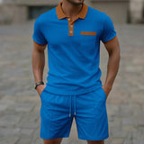 Polo set od vafle tkanine