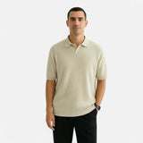 Polo shirt with breathable mesh and sleeves