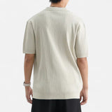 Polo shirt with breathable mesh and sleeves