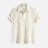 Jacquard mesh polo shirt