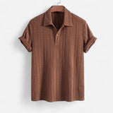 Jacquard mesh polo shirt
