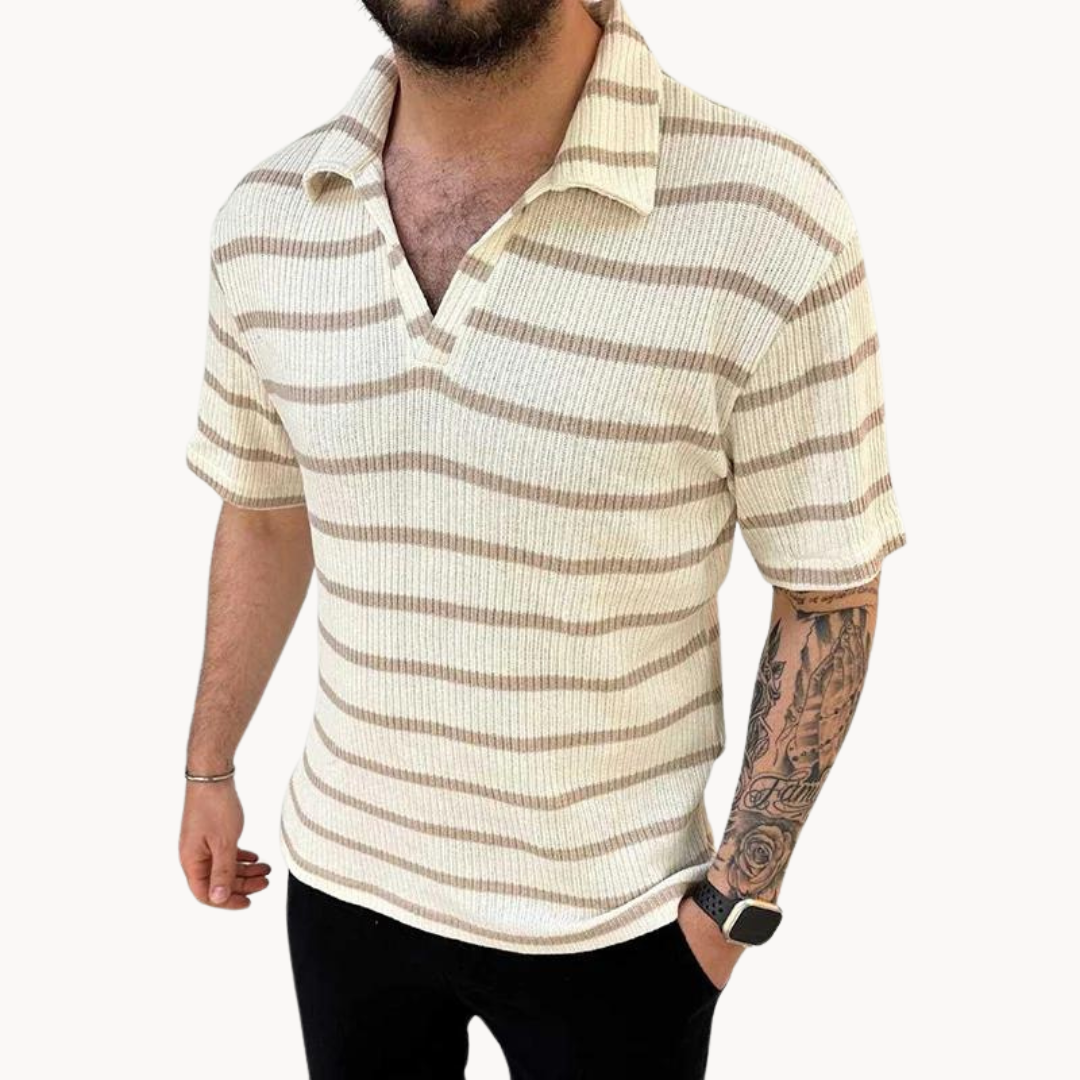 Polo majica s prozračnim Johnny ovratnikom