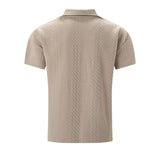 Polo majica s relaksiranom žakard teksturom