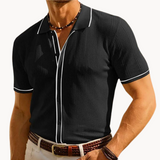 Short-sleeved polo shirt, breathable