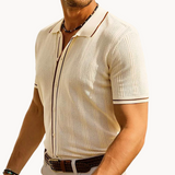 Short-sleeved polo shirt, breathable