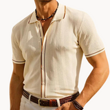 Short-sleeved polo shirt, breathable