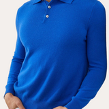 Sheer mesh polo shirt