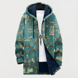 A coat with a flower design