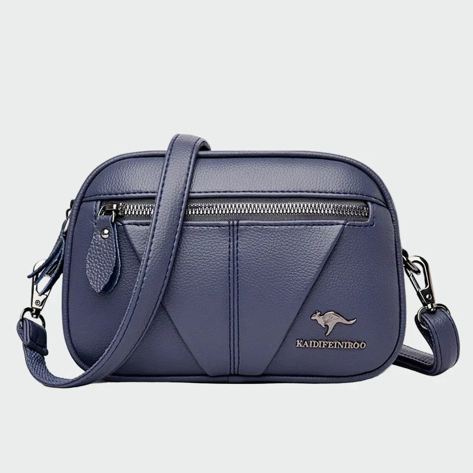 Leather bag with timeless elegance
