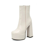 Platform boots, chic and confident