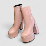 Platform boots, chic and confident