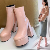 Platform boots, chic and confident