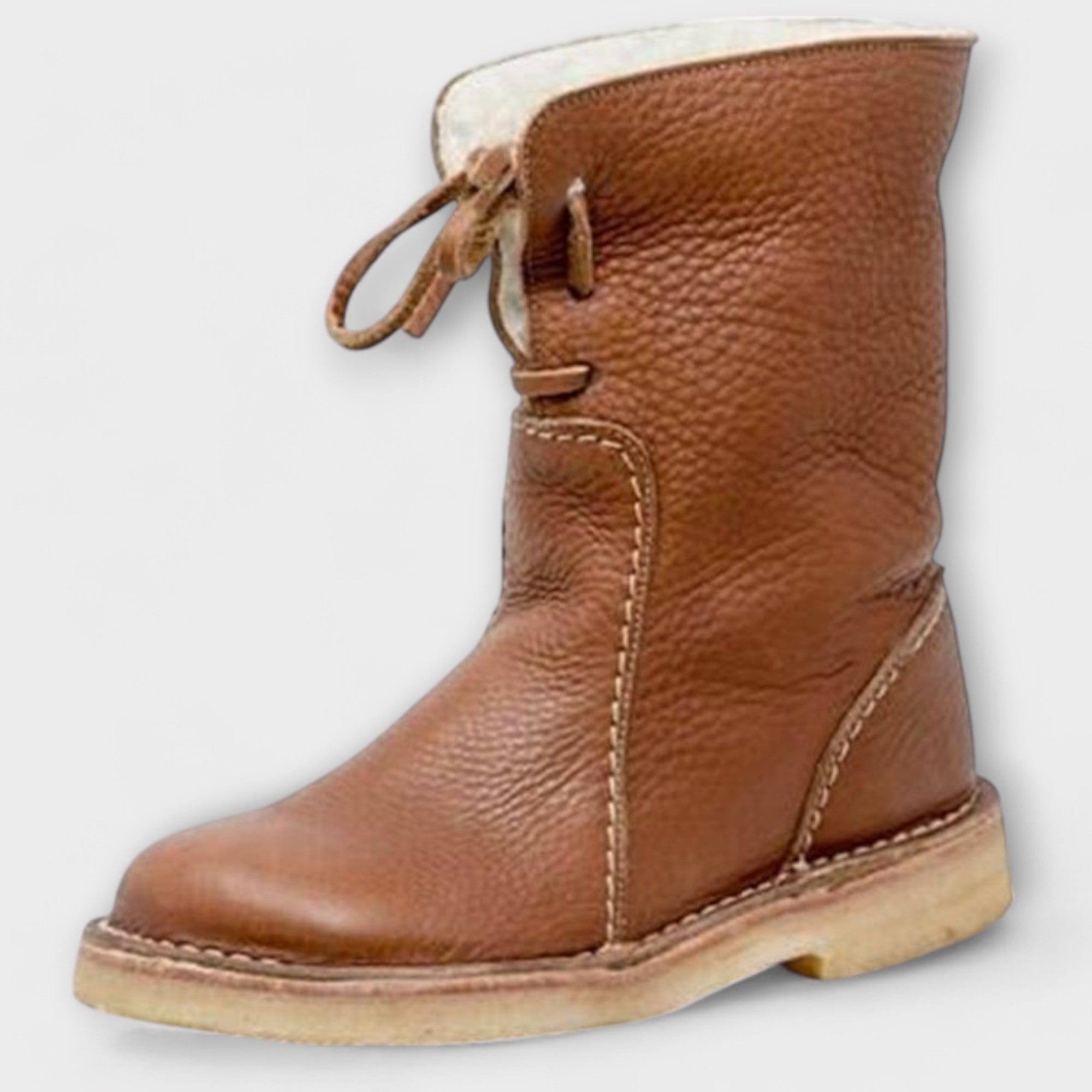 Waterproof boots with wool lining