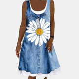 Soft elegant denim dress