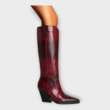 Croco dizajn čizme s elegantnom petom