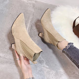 Rita - Suede platform boots