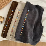 Maribela button-knit vest
