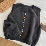 Maribela button-knit vest