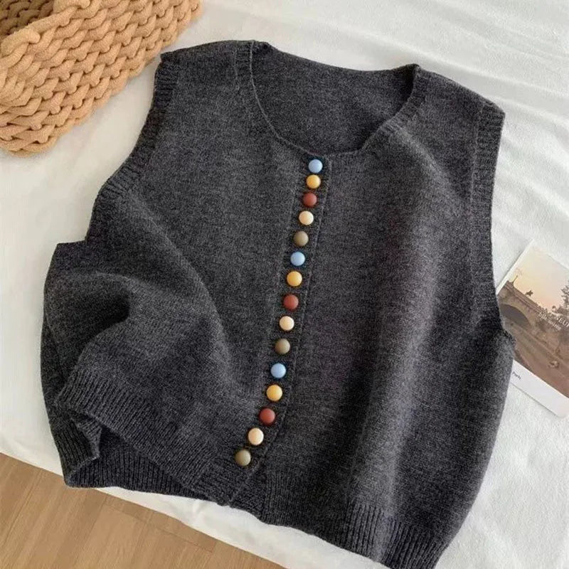 Maribela button-knit vest