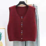 Maribela button-knit vest