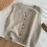 Maribela button-knit vest