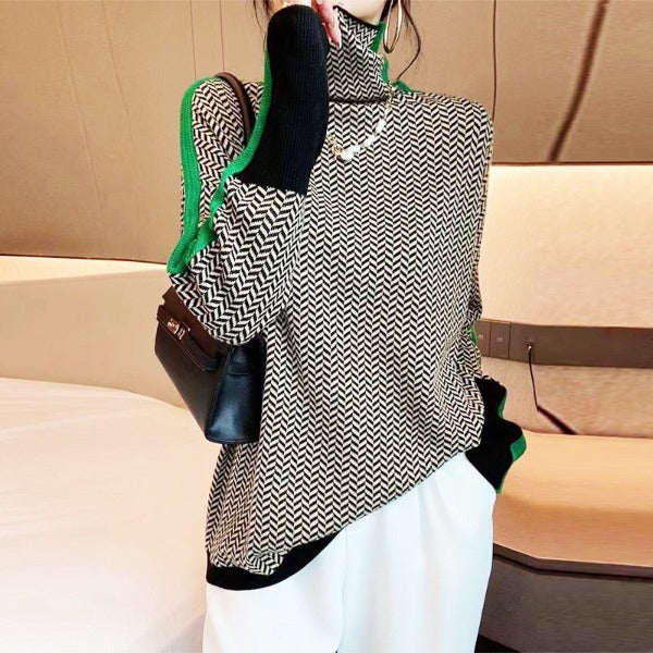 Leonor - Luxury high-neck jumper