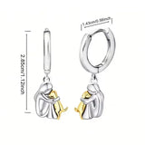 Huggie Hoop Earrings - Dog