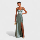 Long satin dress Lúcia