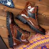 Afonso - Crocodile-Skin Boots