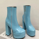Platform boots, chic and confident