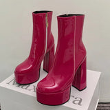 Platform boots, chic and confident