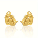 Dog Embrace Earrings