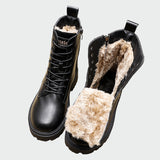 Leather winter boots