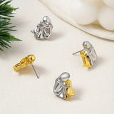 Dog Embrace Earrings