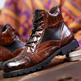 Afonso - Crocodile-Skin Boots