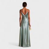Long satin dress Lúcia