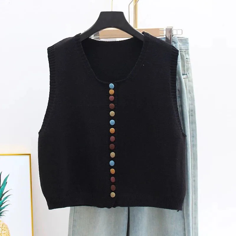 Maribela button-knit vest