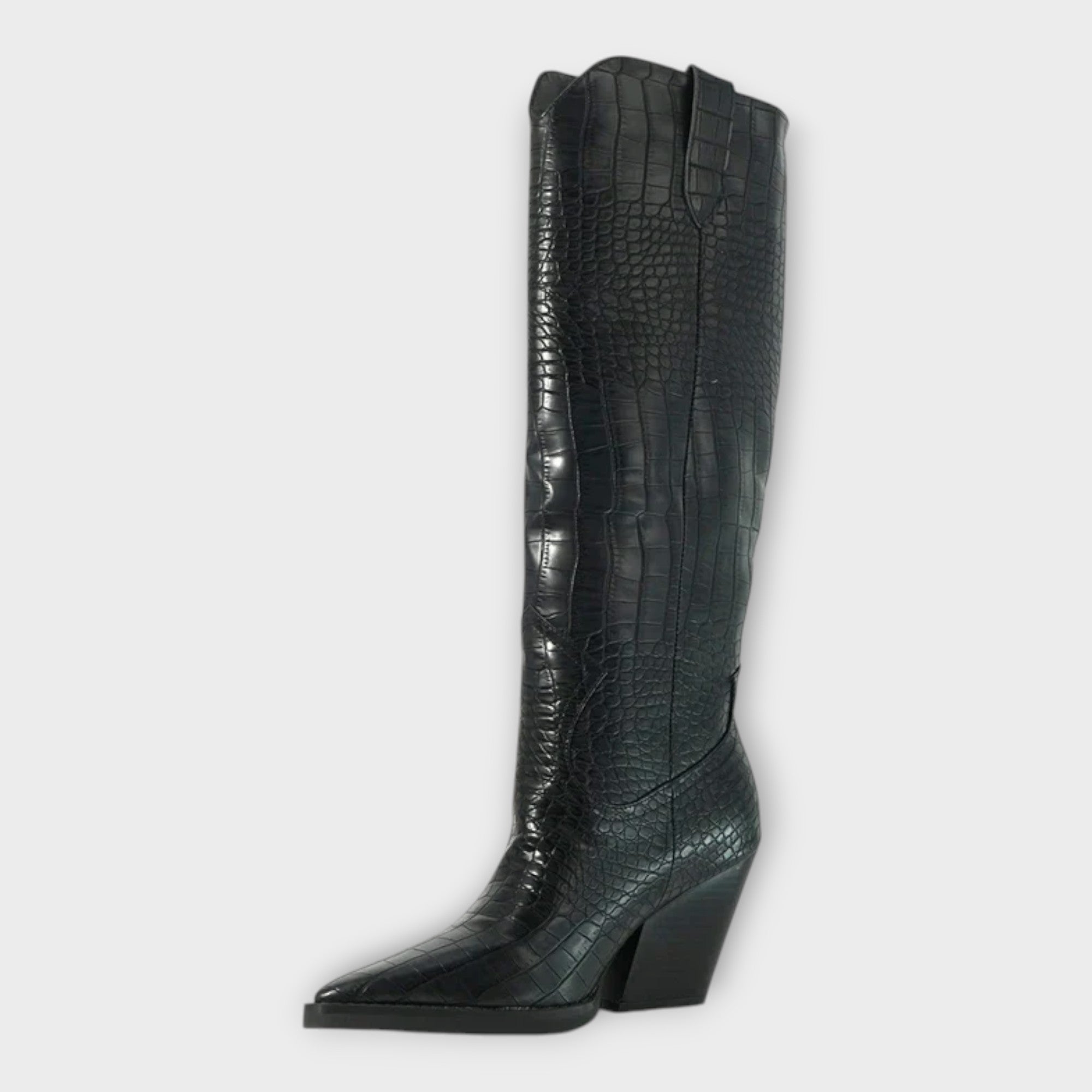 Croco dizajn čizme s elegantnom petom