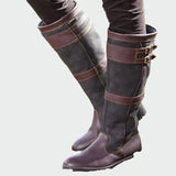 Retro leather boots