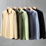 Shirt with flexible buttons